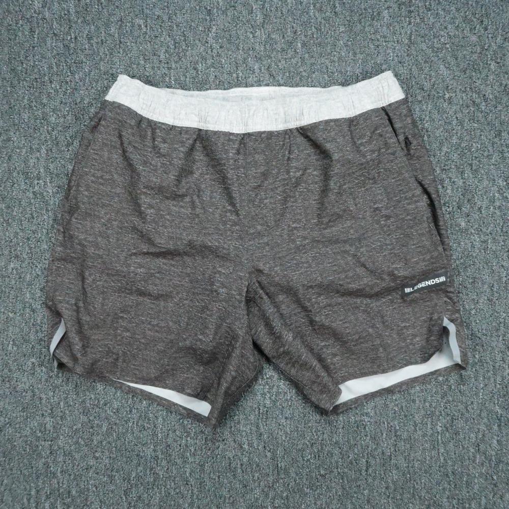 Legends Shorts Mens Large Gray Luka Athletic Lined Pockets Training Running